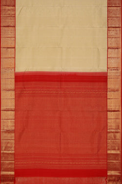 Image of Kanchipattu Off-White Saree