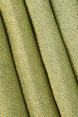 Image of Kanchipattu Aqua-Green Saree