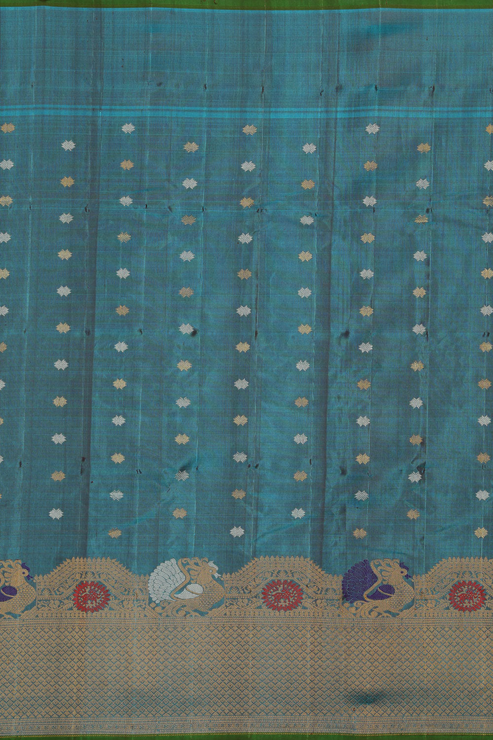 Image of Gadwal-Silk Violet Saree