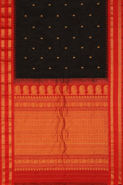 Collection of Gadwal Black Saree in a gallery layout