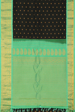 Image of Gadwal Silk Black Saree