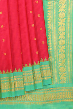 Collection of Gadwal Pink Saree in a gallery layout