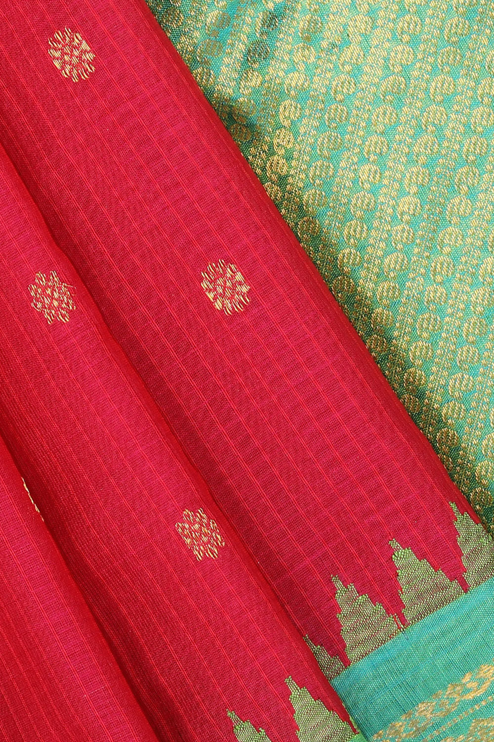 Collection of Gadwal Pink Saree in a gallery layout