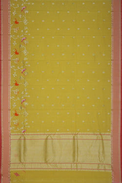 Collection of Kota Lime-Yellow Saree in a gallery layout