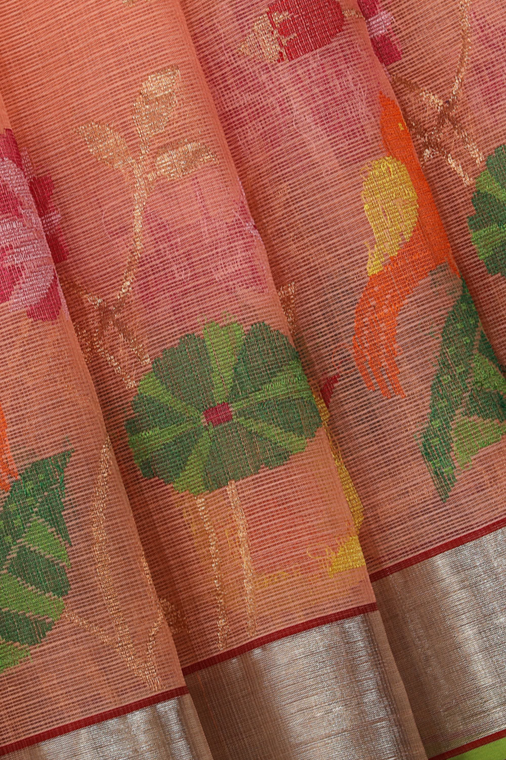 Collection of Kota Peach Saree in a gallery layout