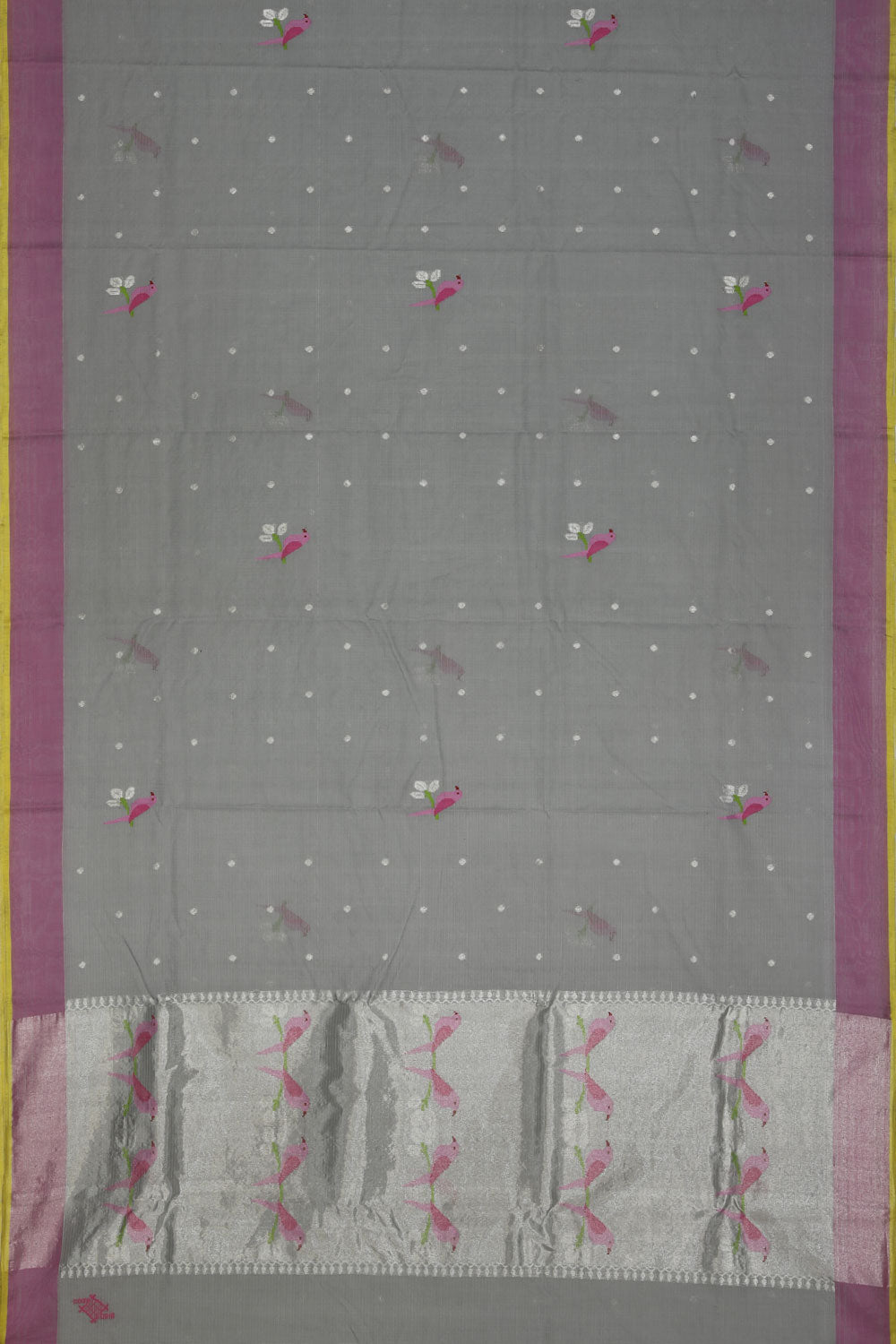 Collection of Kota Grey Saree in a gallery layout