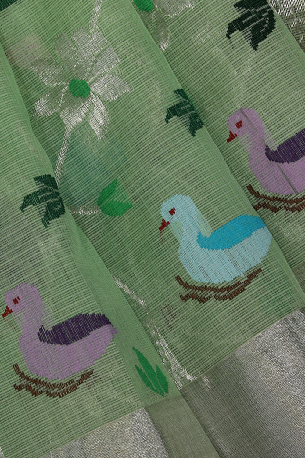 Image of Kota Aqua-Green Saree