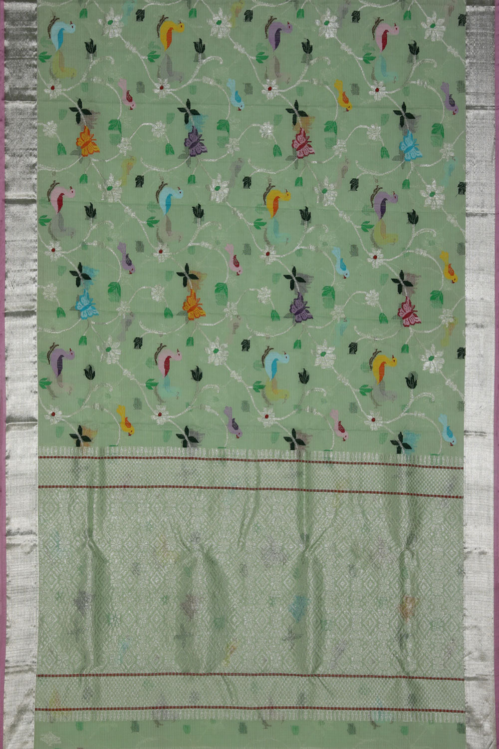 Collection of Kota Aqua-Green Saree in a gallery layout