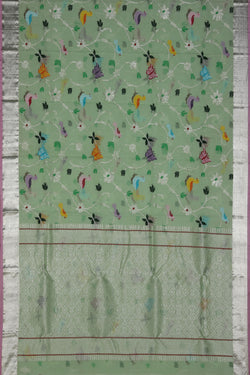 Collection of Kota Aqua-Green Saree in a gallery layout