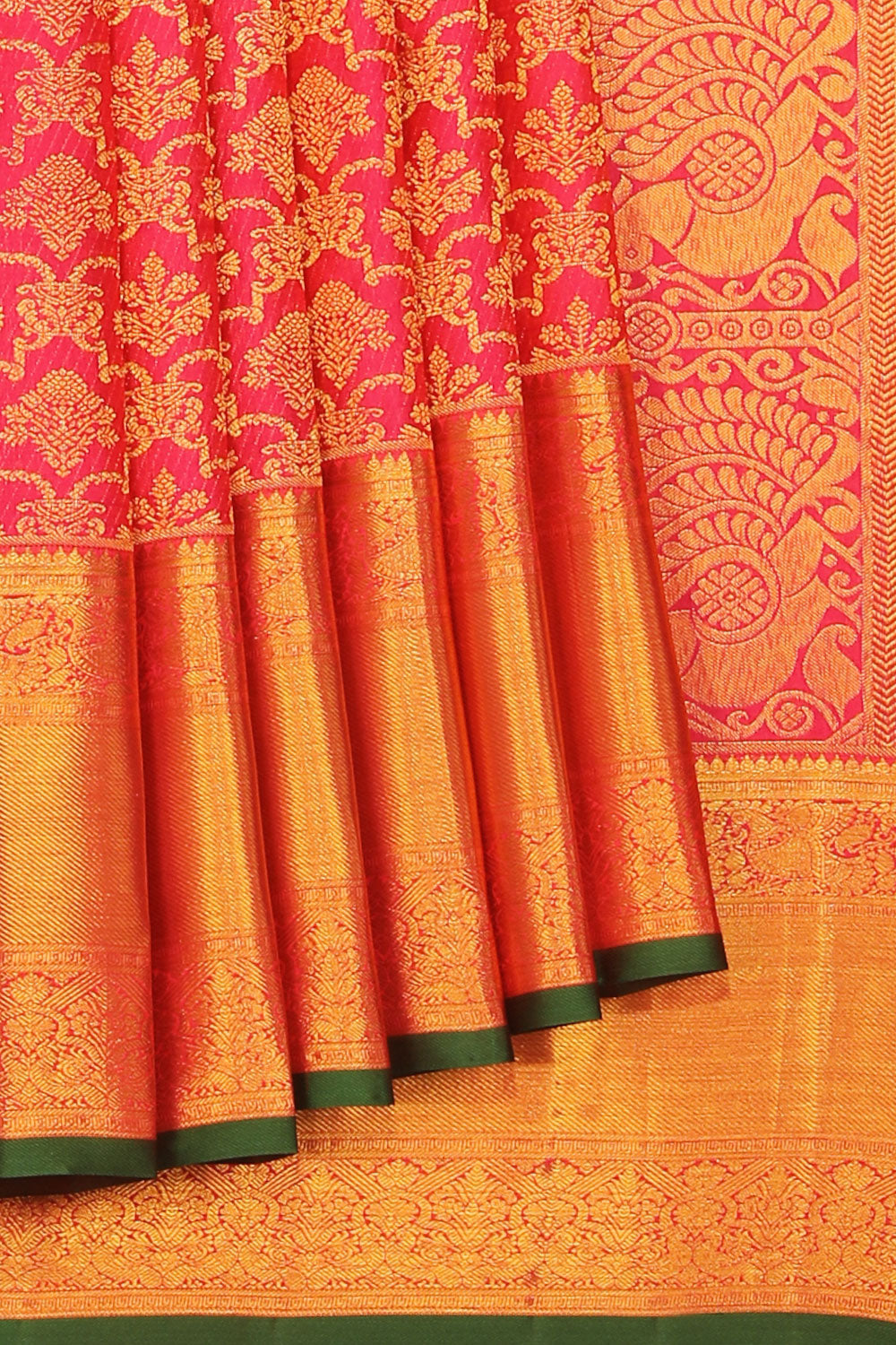 Collection of Kanchipattu Pink Saree in a gallery layout