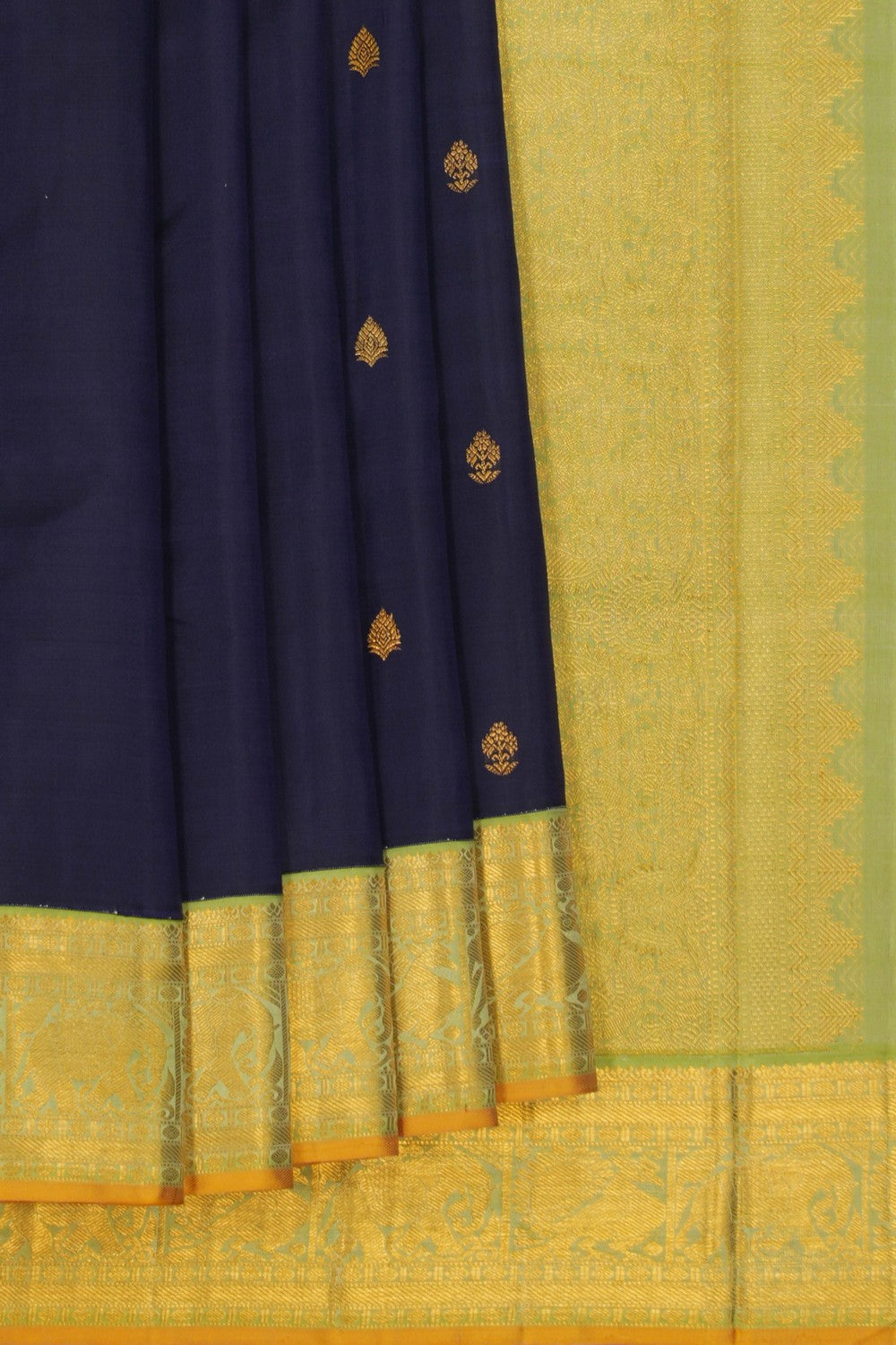 Image of Arani Silk Navy Blue Saree