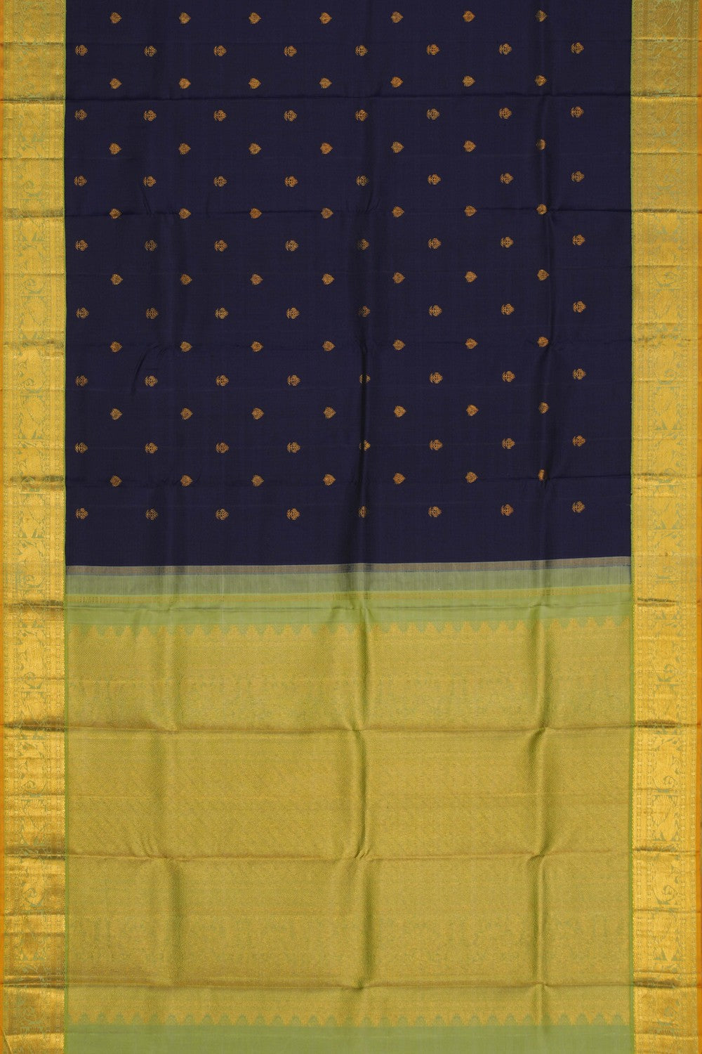 Image of Arani Silk Navy Blue Saree