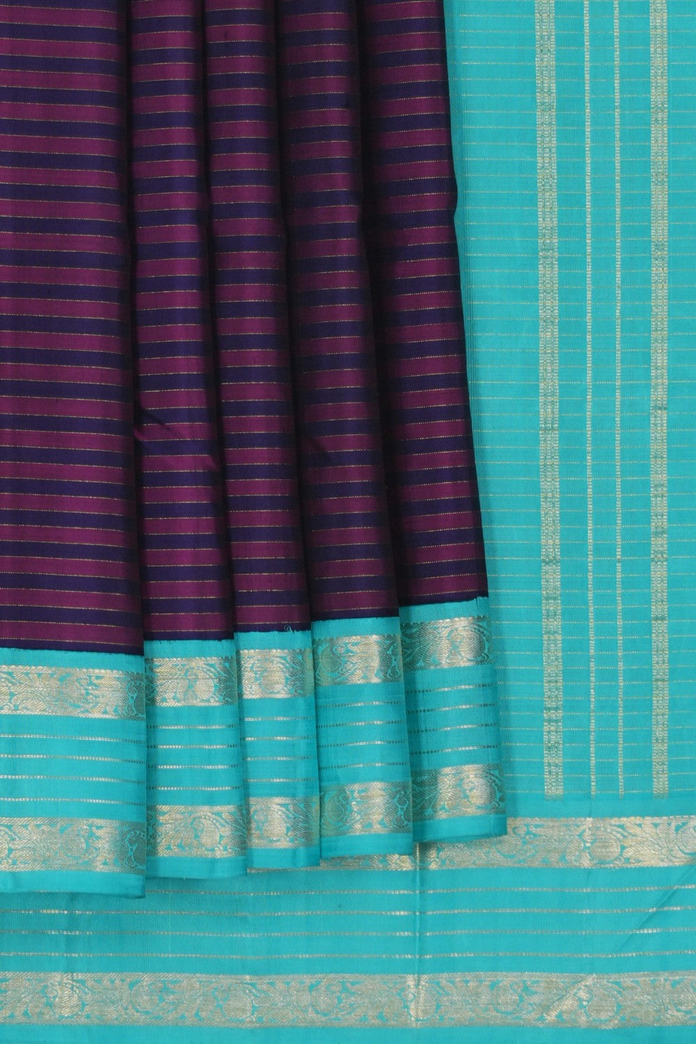 Image of South Silk Purple Saree