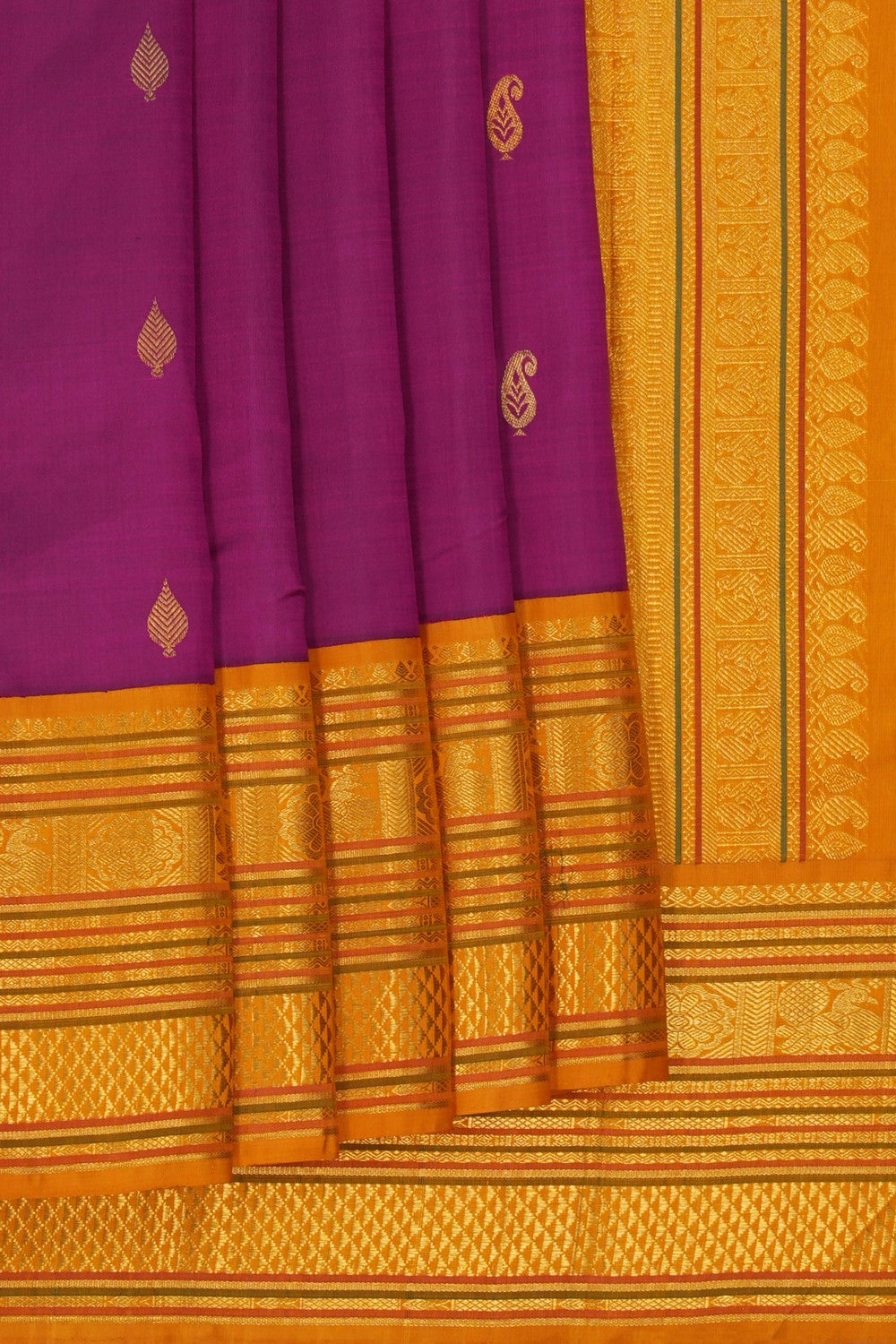 Image of Arani Silk Purple Saree