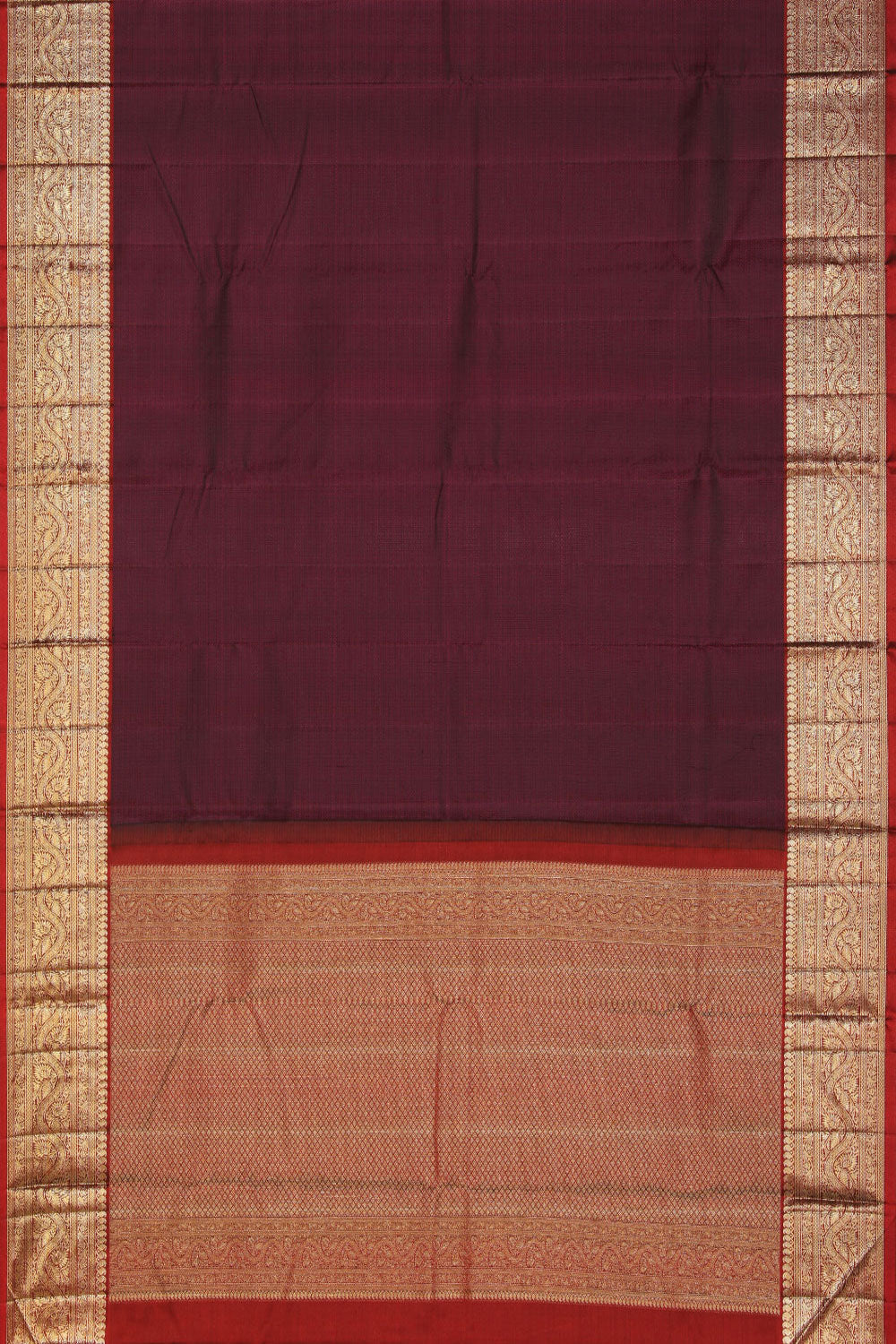Image of Arani-Silk Violet Saree
