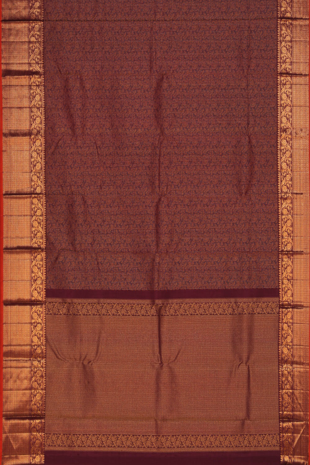 Image of Arani-Silk Violet Saree