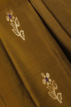 Collection of Simple Yet Elegant Soft-Silk Moss-Green Saree in a gallery layout