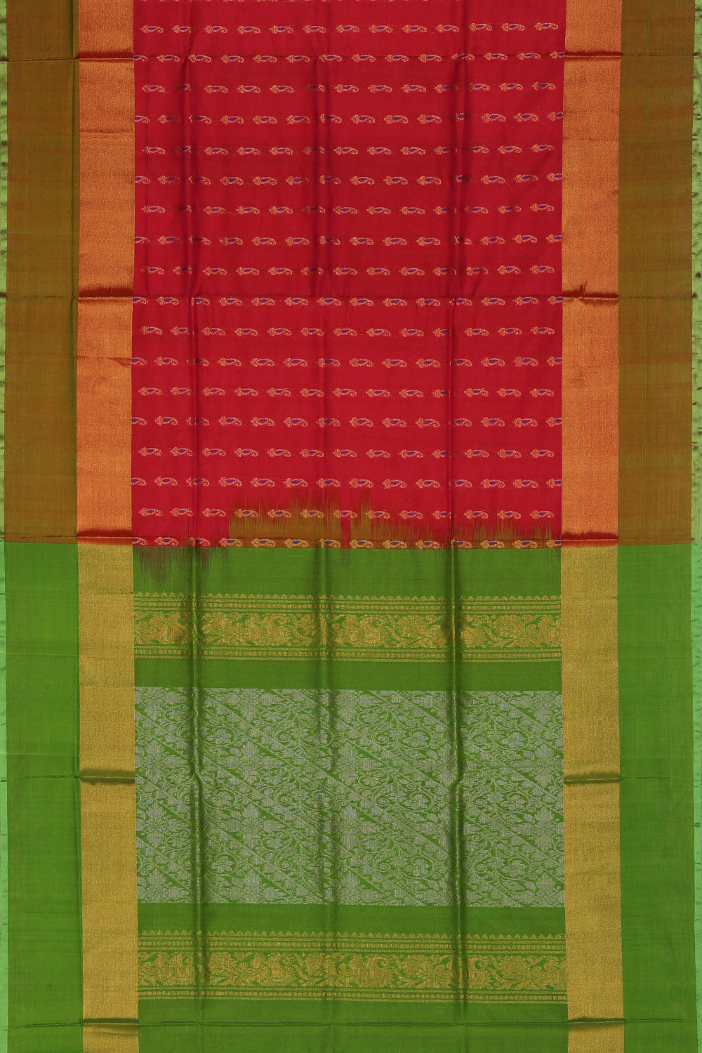 Image of Uppada Silk Fuchsia-Pink Saree