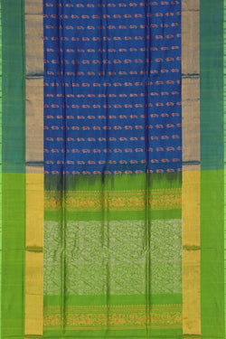 Image of Uppada Silk Blue Saree