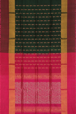 Collection of Uppada Silk Green Saree in a gallery layout