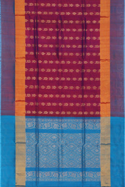 Collection of Uppada Silk Violet Saree in a gallery layout