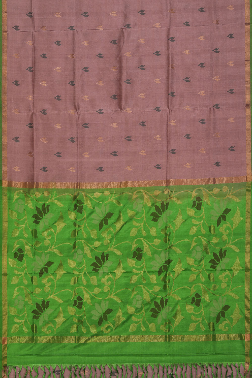 Collection of Uppada Silk Caramel-Pink Saree in a gallery layout