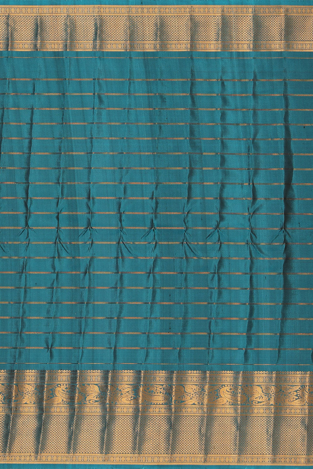 Image of Gadwal Silk Maroon Saree