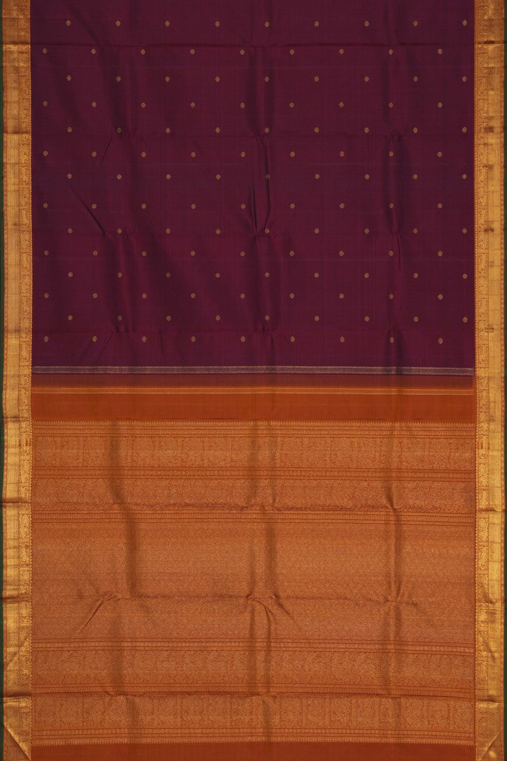 Image of Kanchipuram Silk Maroon Saree