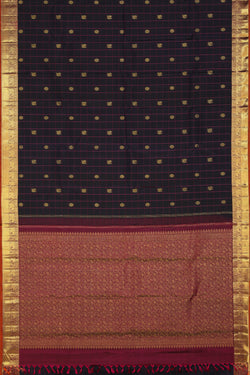 Collection of Kanjivaram-Silk Violet Saree in a gallery layout