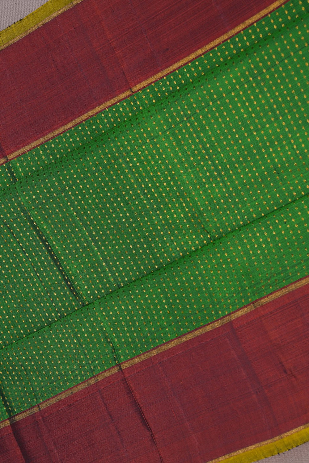 Image of Kanchipuram Silk Green Saree