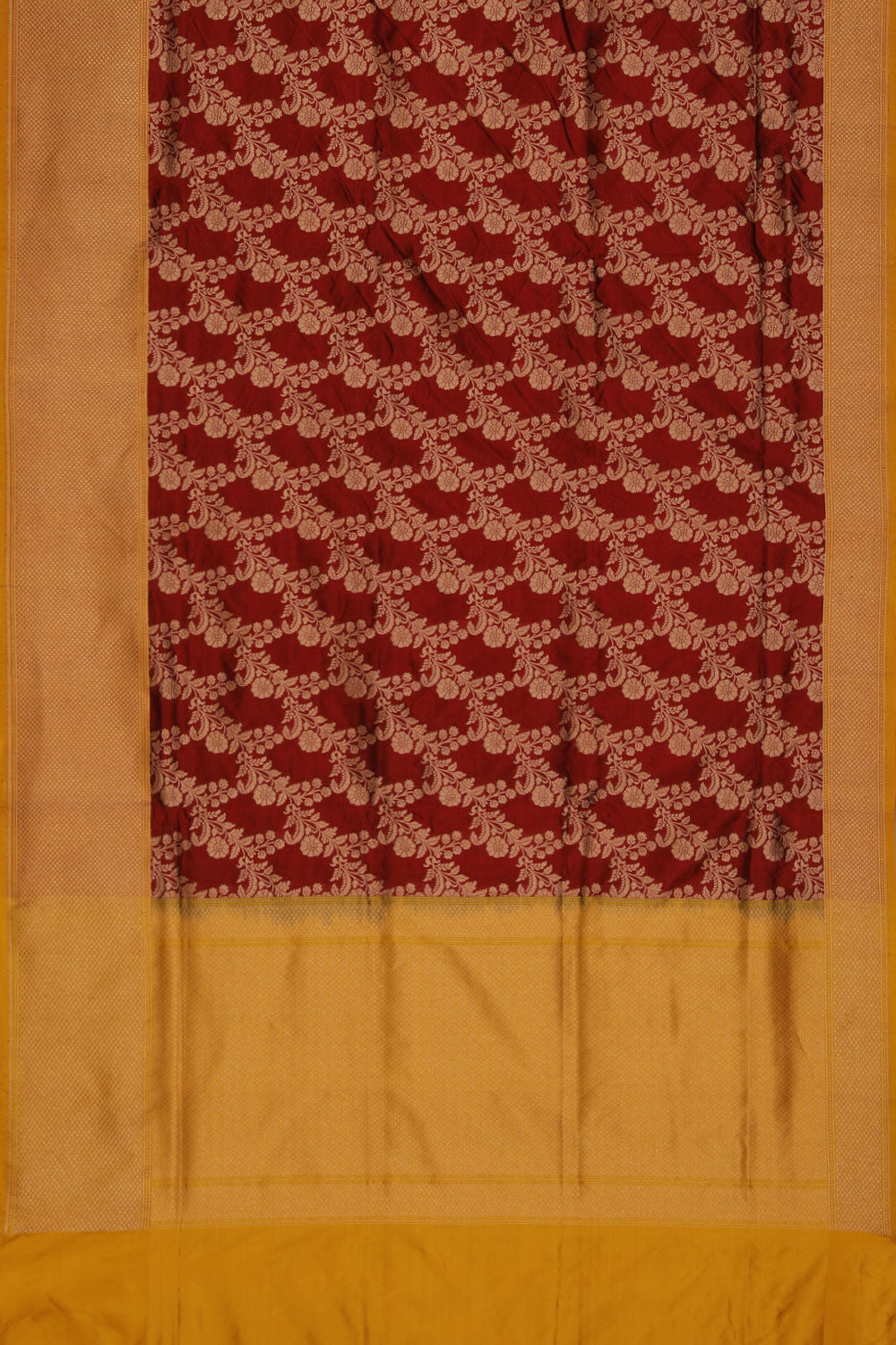 Image of Banarasi Silk Maroon Saree