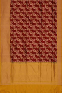 Collection of Banarasi Silk Maroon Saree in a gallery layout