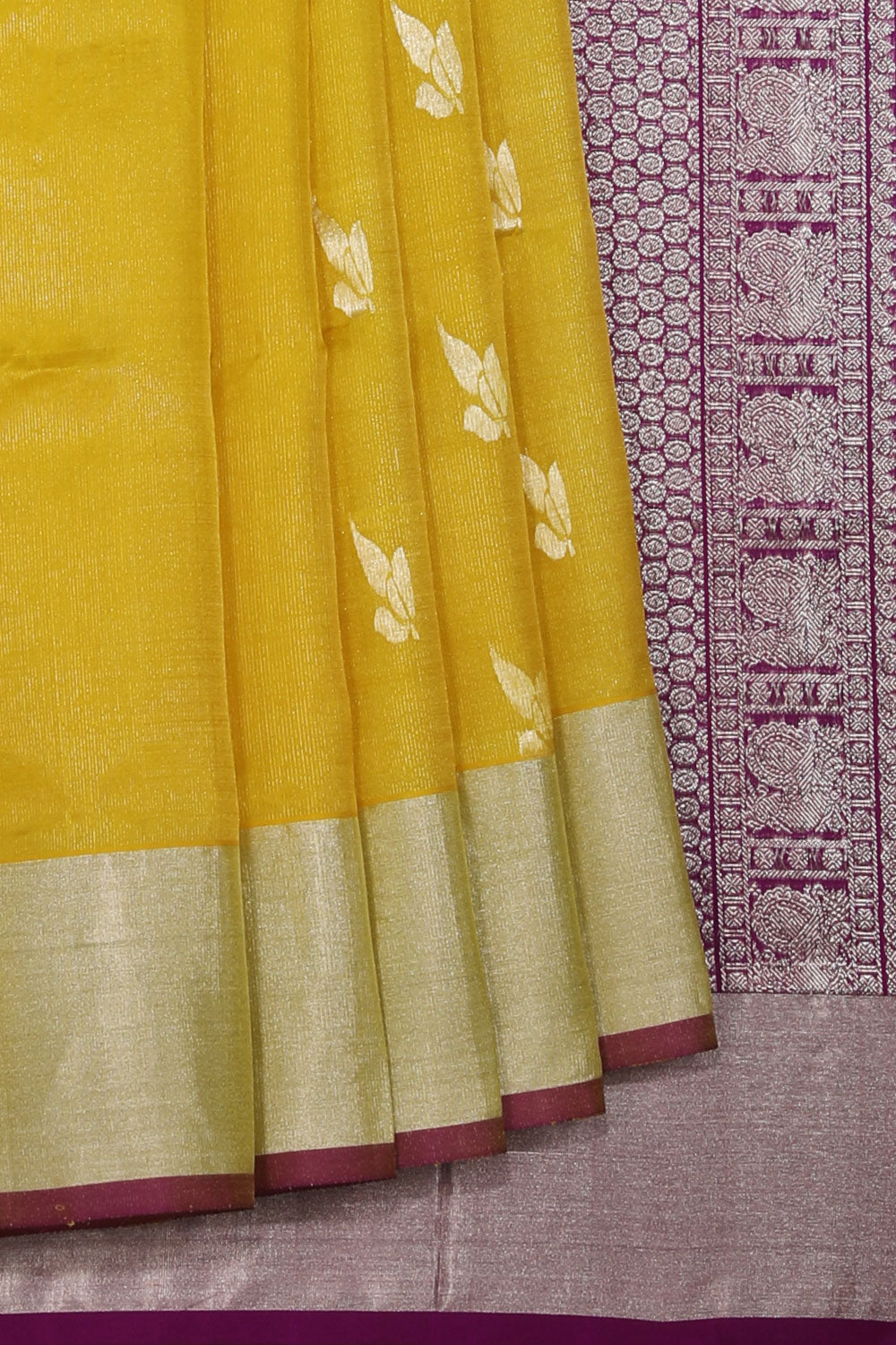 Venkatagiri-Silk Yellow Saree