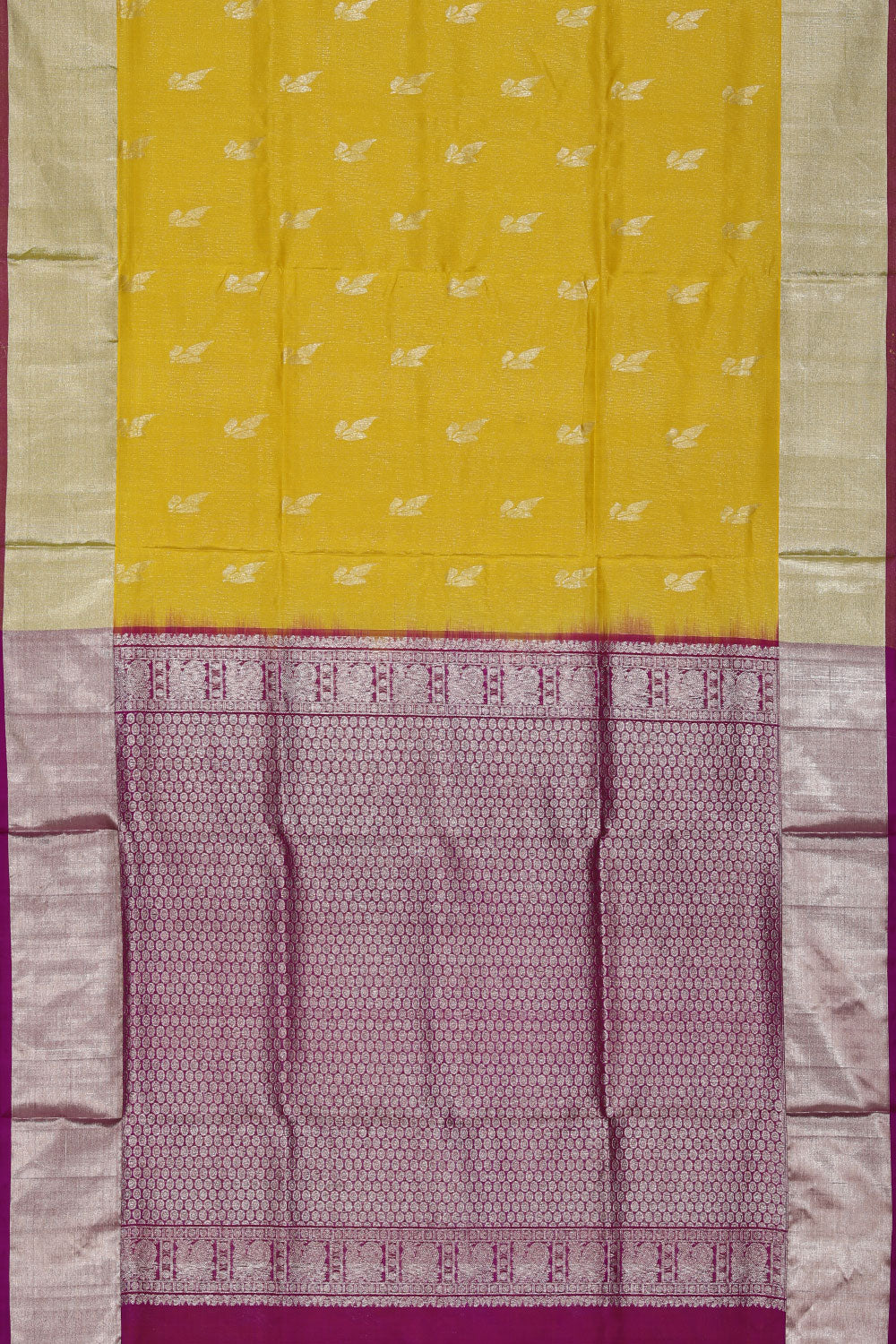 Venkatagiri-Silk Yellow Saree