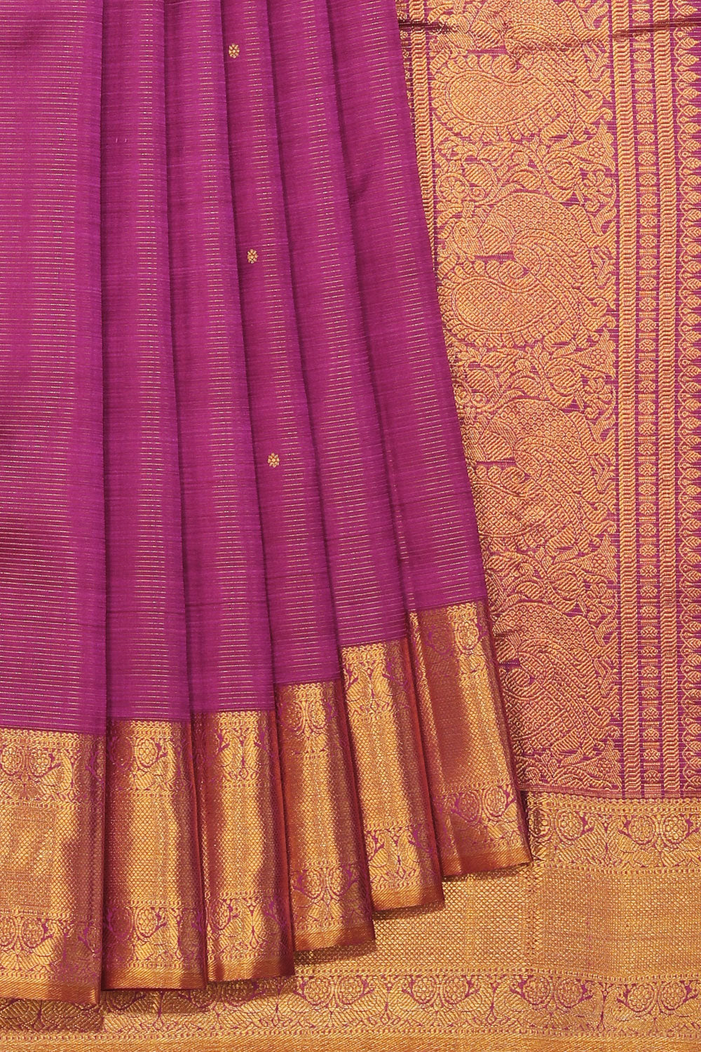 Collection of Gorgeous Shimmer Violet Saree in a gallery layout