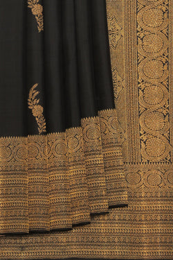 Collection of Classy Traditional Charm Black Saree in a gallery layout