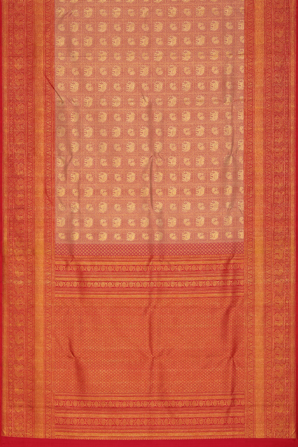 Kanjivaram-Silk Onion Pink Saree