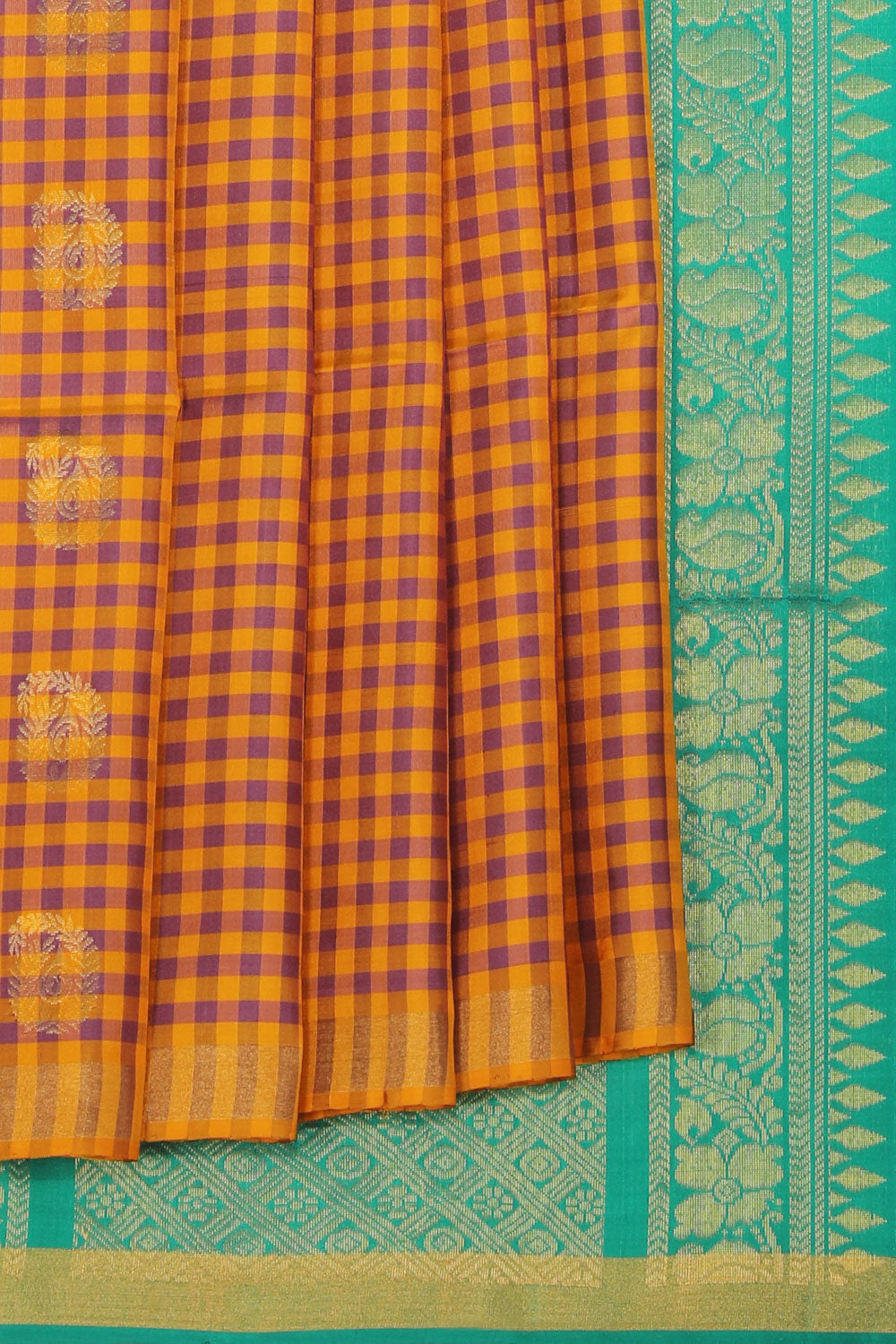 Collection of Traditional Charm Mustard Saree in a gallery layout