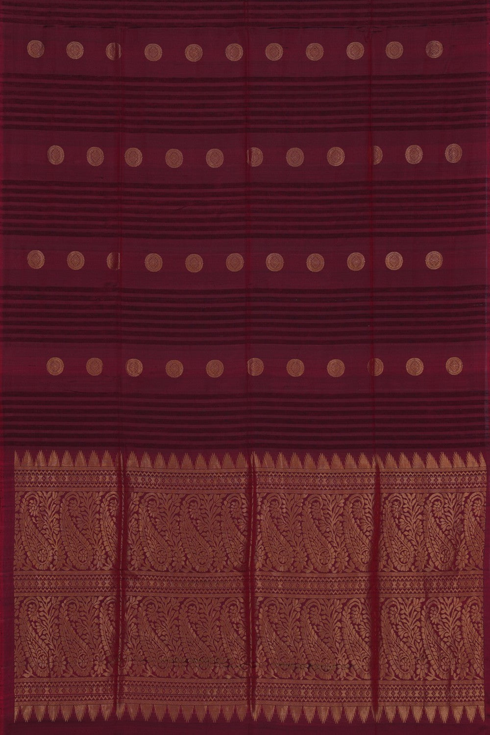 Image of A Contemporary Style Maroon Saree