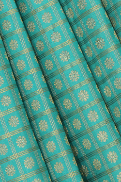 Image of Arani-Silk Blue Saree