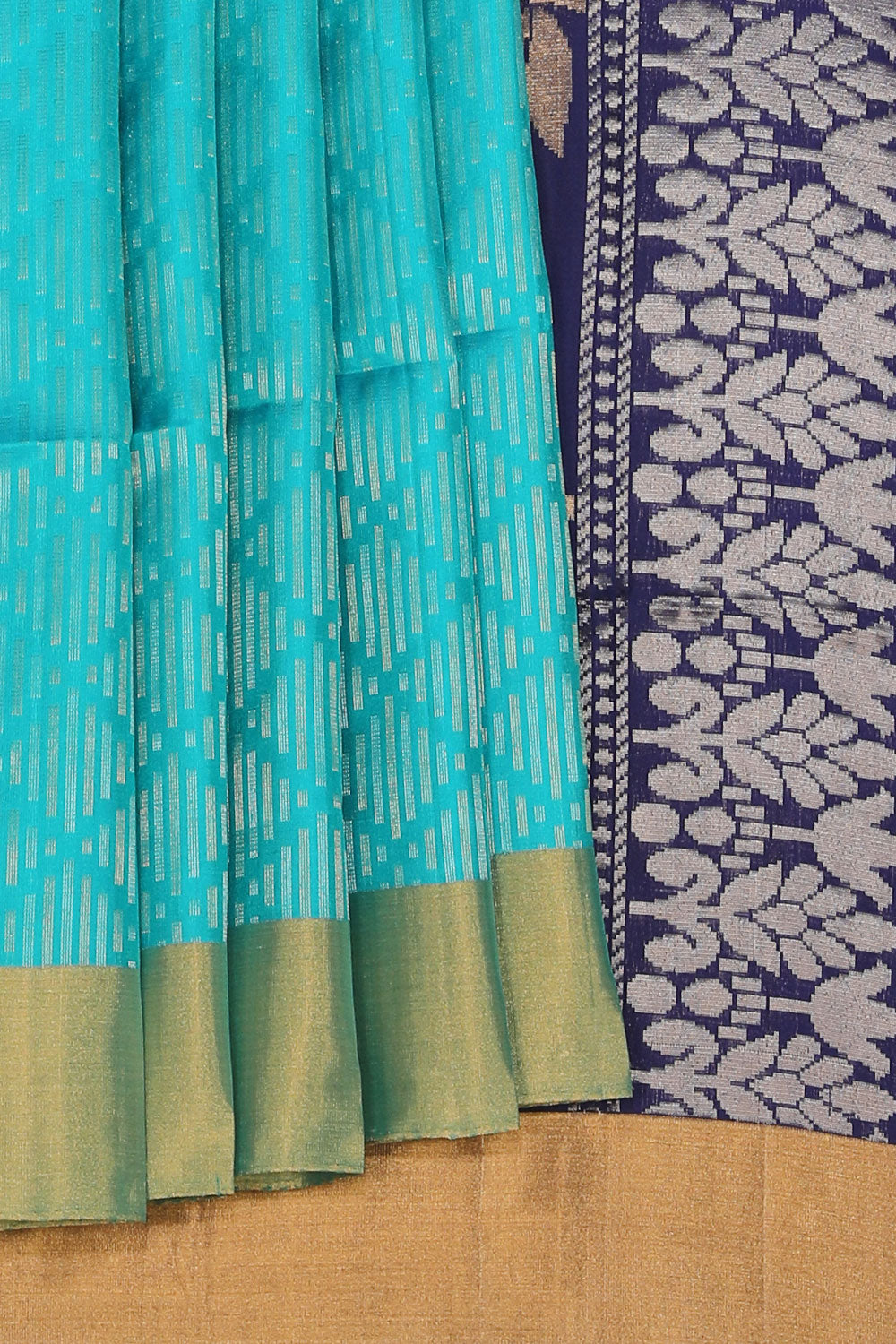 Collection of Alluring Blue Saree in a gallery layout