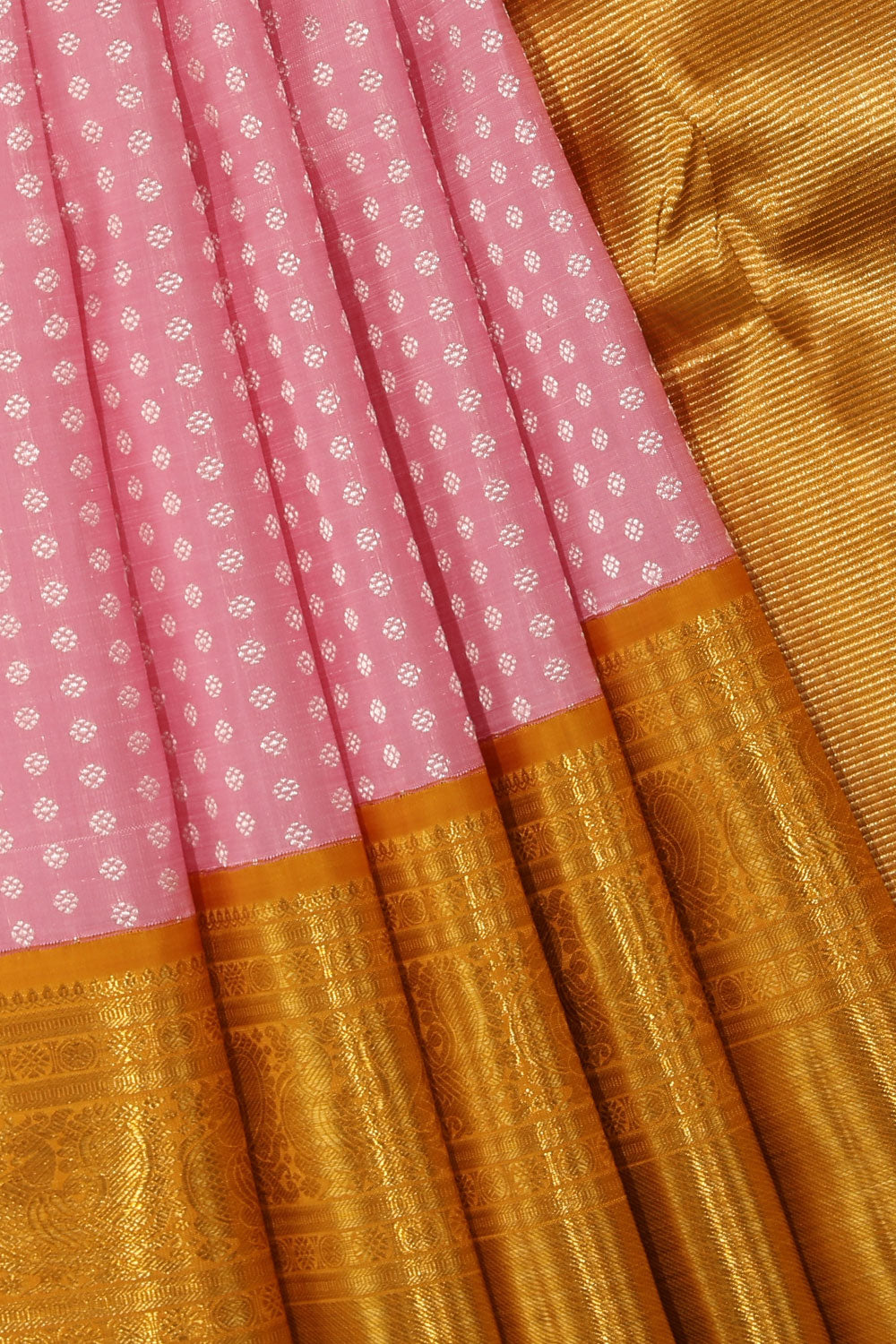 Collection of Kanjivaram-Silk Pink Saree in a gallery layout