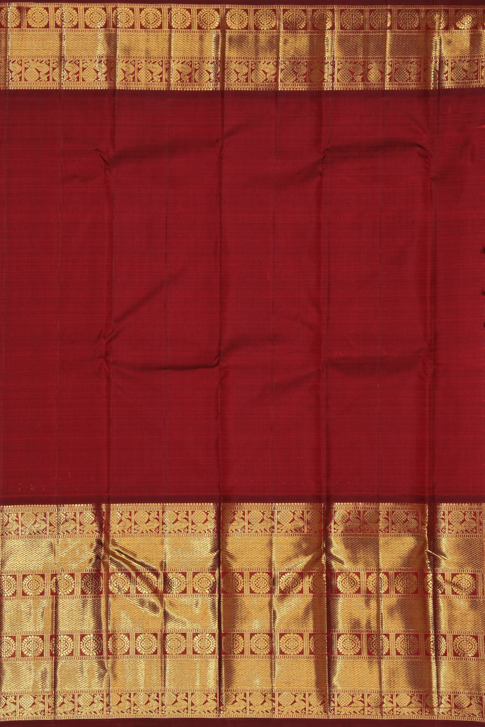 Kanjivaram-Silk Coral-Pink Saree