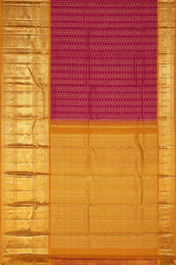 Image of Kanjivaram-Silk Pink Saree