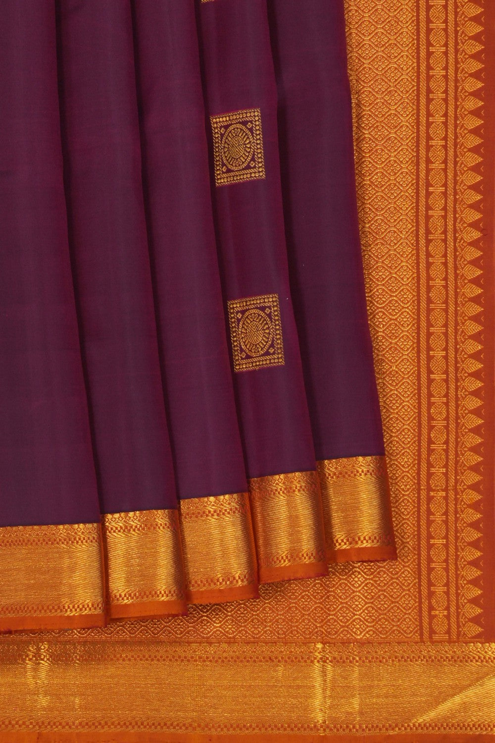 Image of Arani Silk Purple Saree