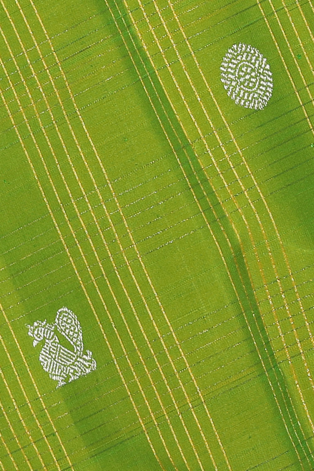 Image of Kanjivaram-Silk Green Saree