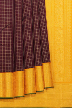 Collection of Arani-Silk Violet Saree in a gallery layout