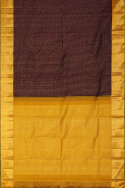 Collection of Arani-Silk Violet Saree in a gallery layout