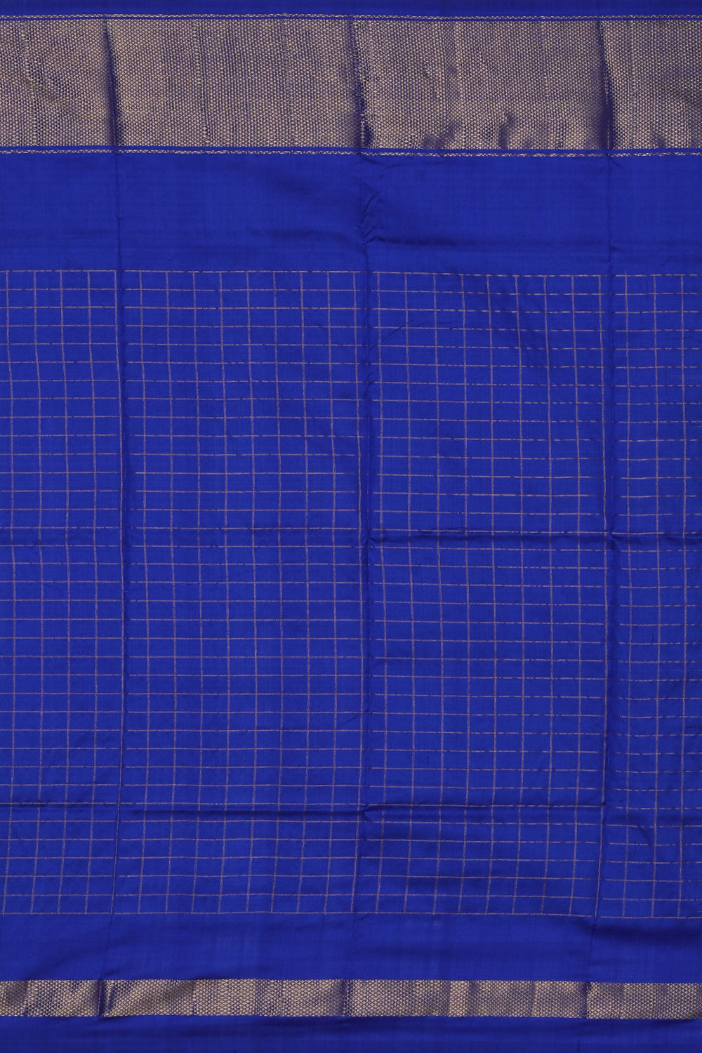 Image of Pochampally-Silk Pavada Unstitched Set