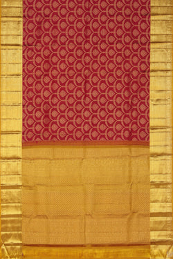 Collection of Kanchipattu Plum-Pink Saree in a gallery layout